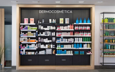 Dermocosmética en farmacia.