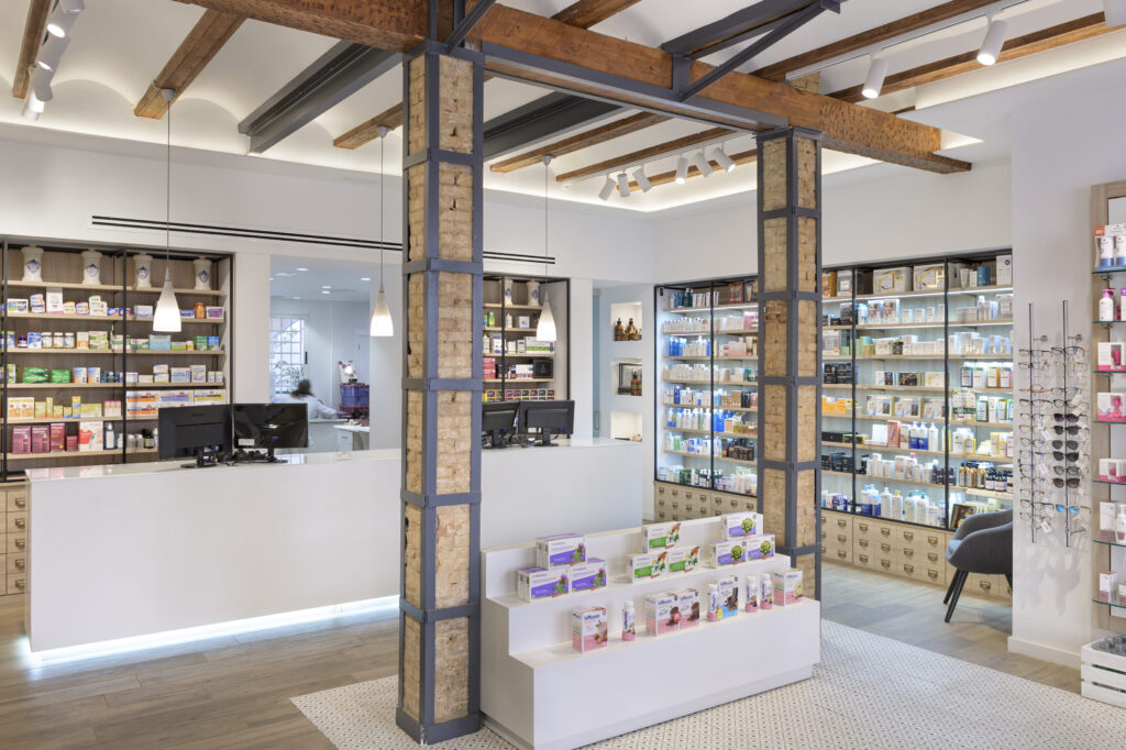 Mostrador de farmacia Sentandreu.
