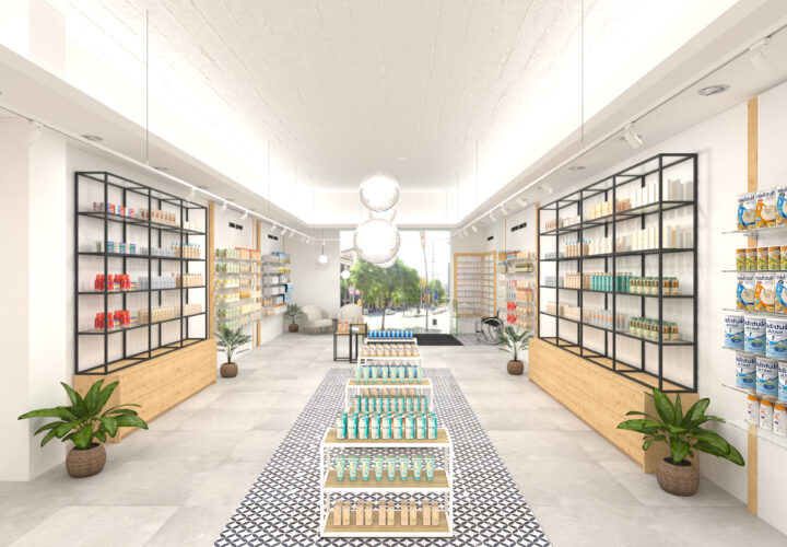 Interiorismo para farmacias.