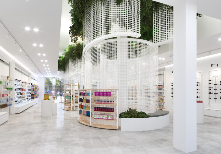 Diseño en 3D para farmacias.