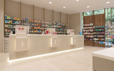Farmacia Lourdes Segarra, diseñada y reformada por Inside Pharmacy.