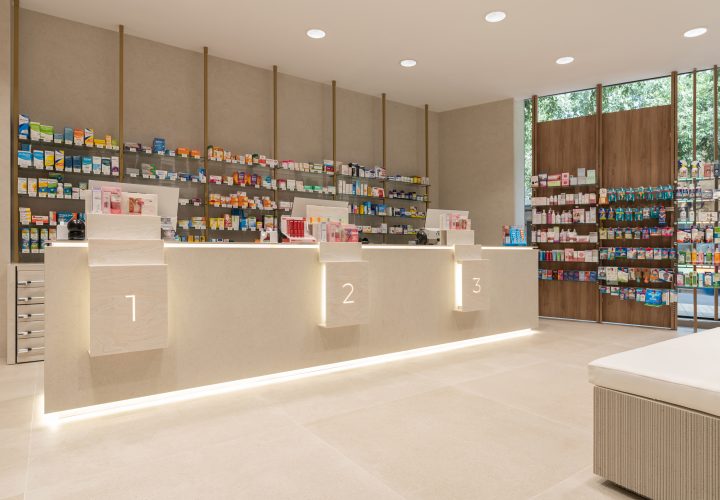 Farmacia Lourdes Segarra, diseñada y reformada por Inside Pharmacy.