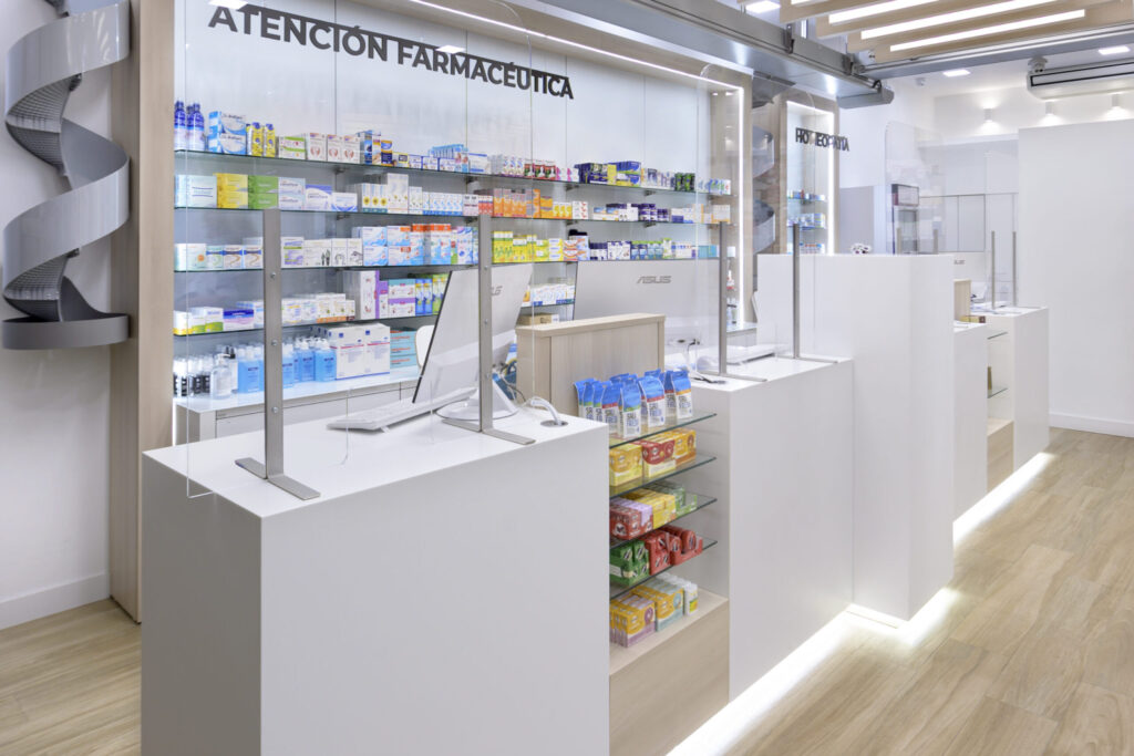 Mostrador de farmacia.
