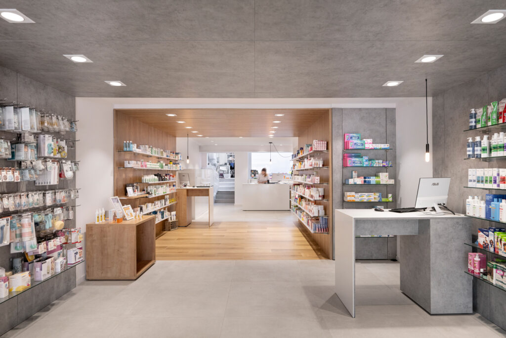 Tendencias en diseño de farmacia para 2025.