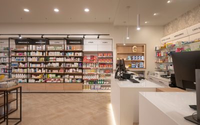 Design farmacia rurale e urbana a confronto.