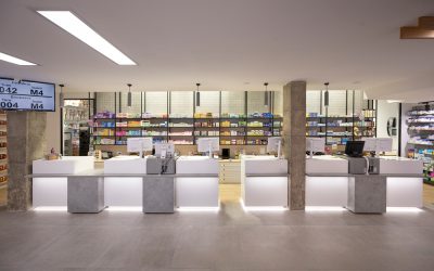 Contenido digital en farmacias.