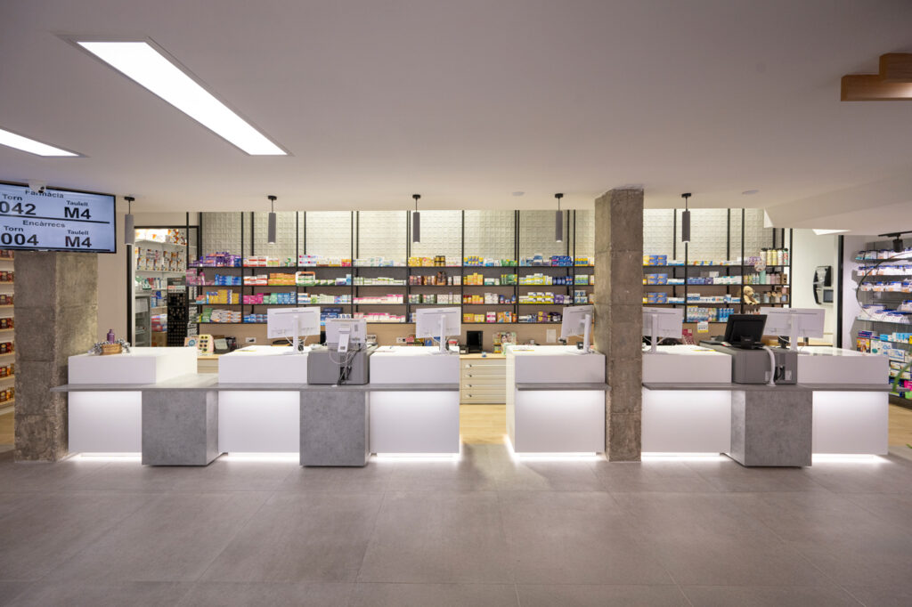 Contenido digital en farmacias.
