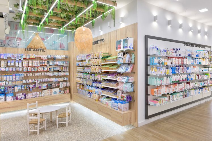 Cestas de bebé en farmacias.