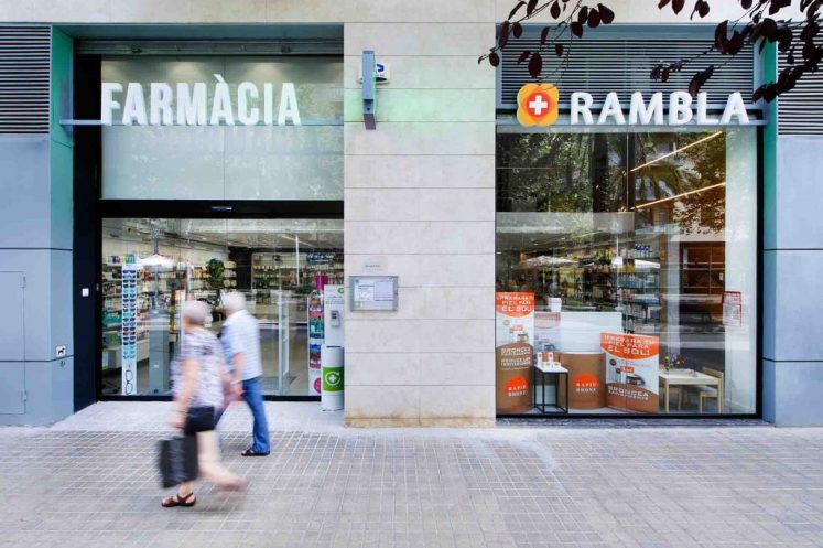 Escaparates de farmacia.