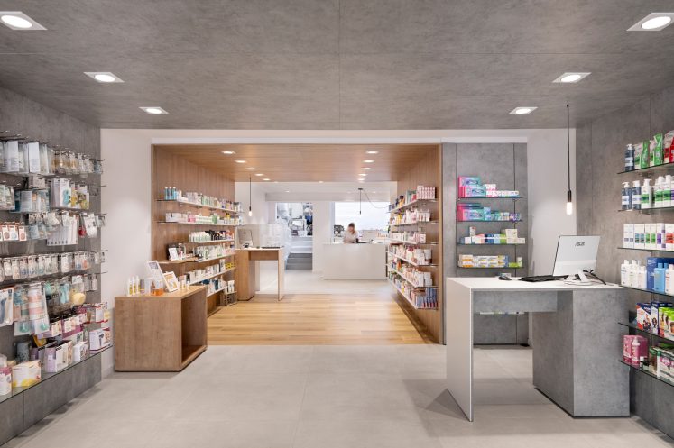 Tendencias en diseño de farmacia para 2025.
